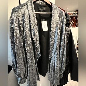 Silver sequins jacket - Eloquii - Size 22